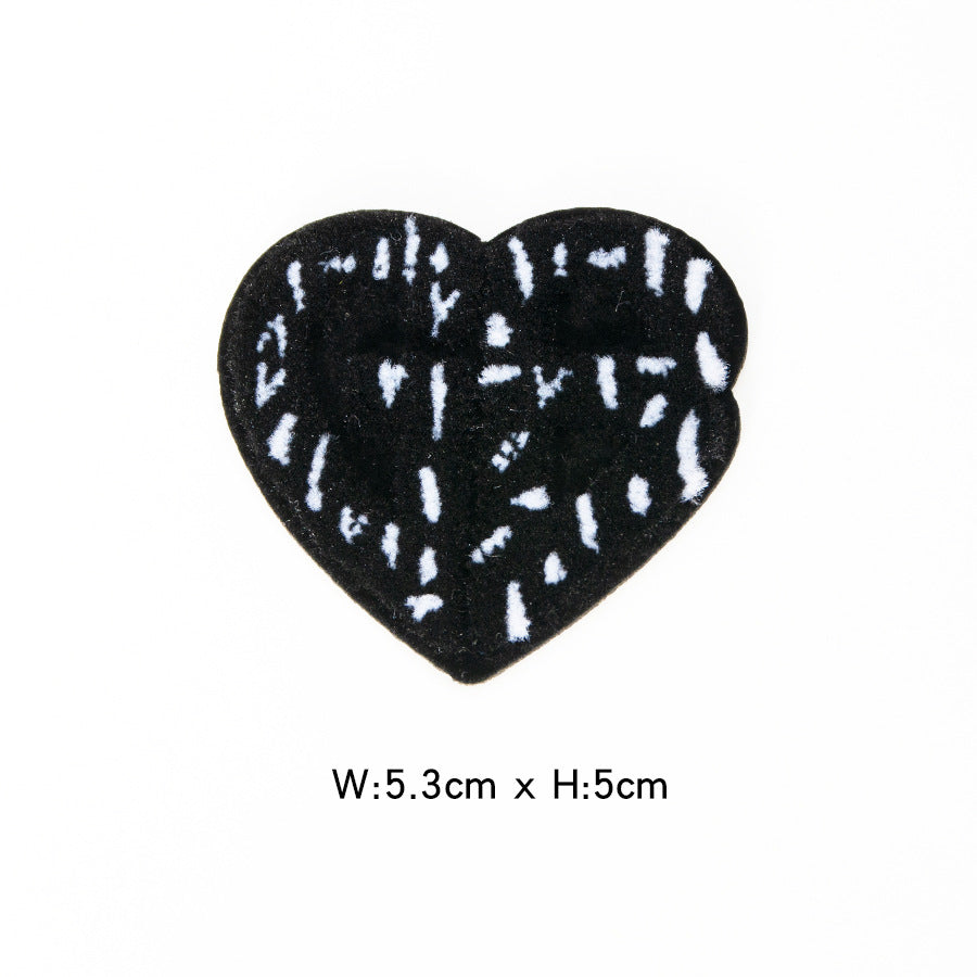 Wholesale Heart Eyes Embroidered Patch Hand Sewn DIY Towel T Shirt Decoration Craft Supply