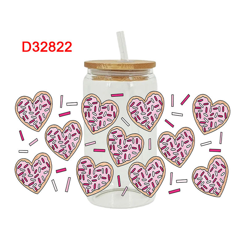 Wholesale Cartoon Dessert Series  16oz Cup UV DTF Wraps