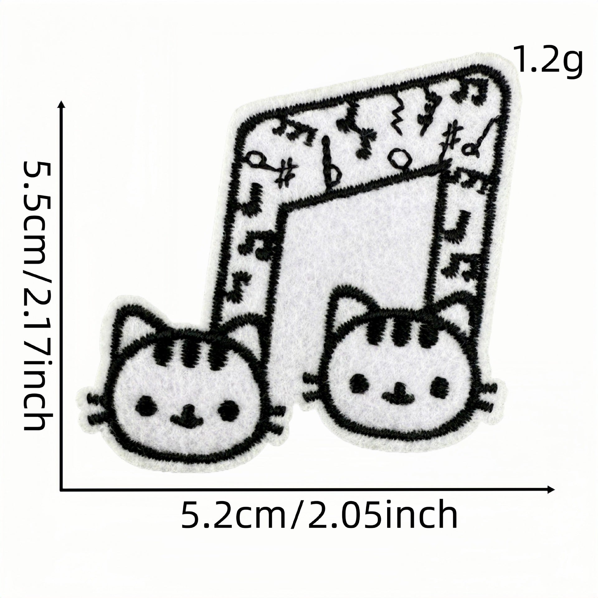 Wholesale Cartoon punk style note embroidery DIY Patches