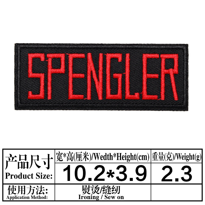 Wholesale Trendy Embroidered Letter Patches Set Of 4 Black Twill Badges For Clothing Decorative Resale Accessory