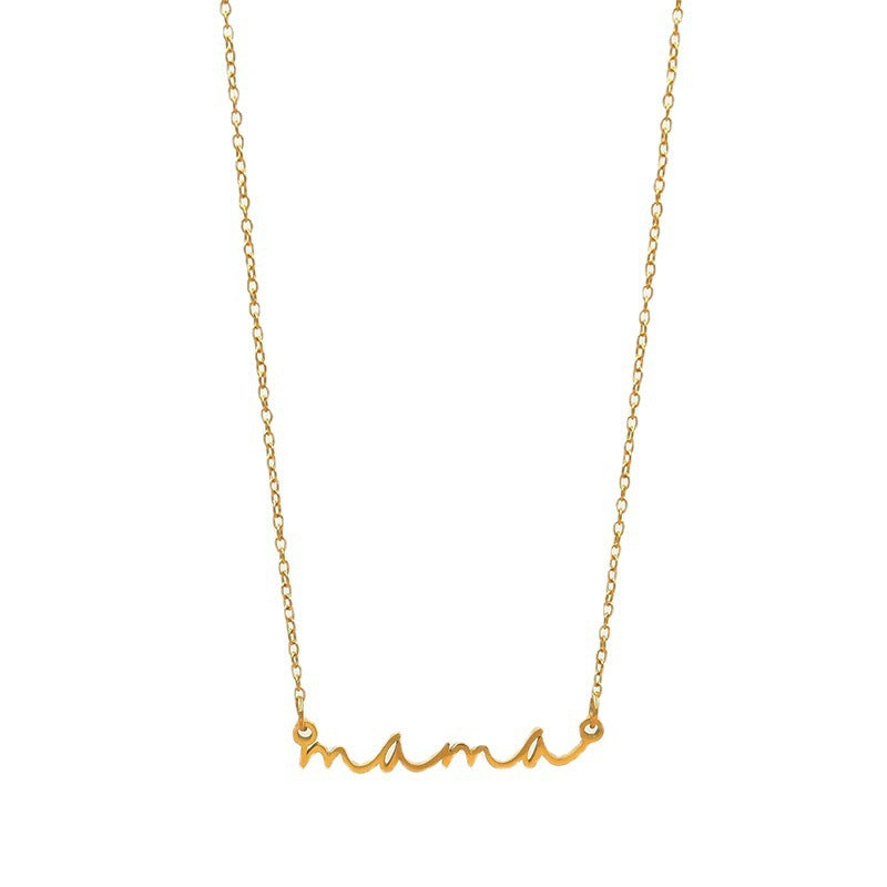 Wholesale mama pendant clavicle necklace