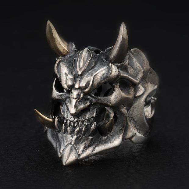 Wholesale Vintage Mask Ghost King Skull Ring