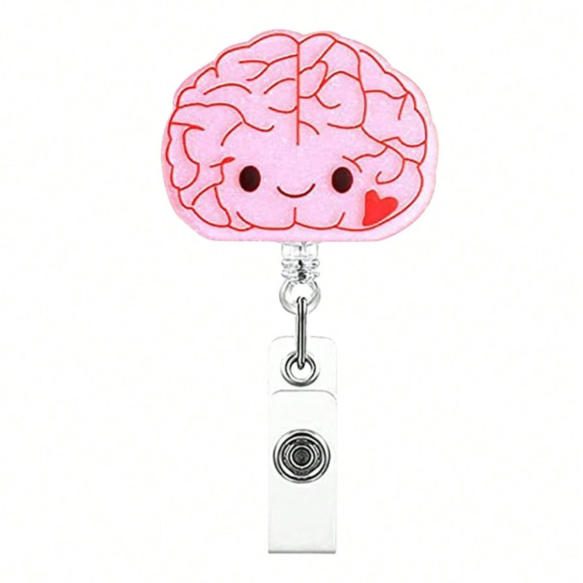 Wholesale Acrylic Love Clothes Syringe Mask Retractable Badge Scroll Keychain