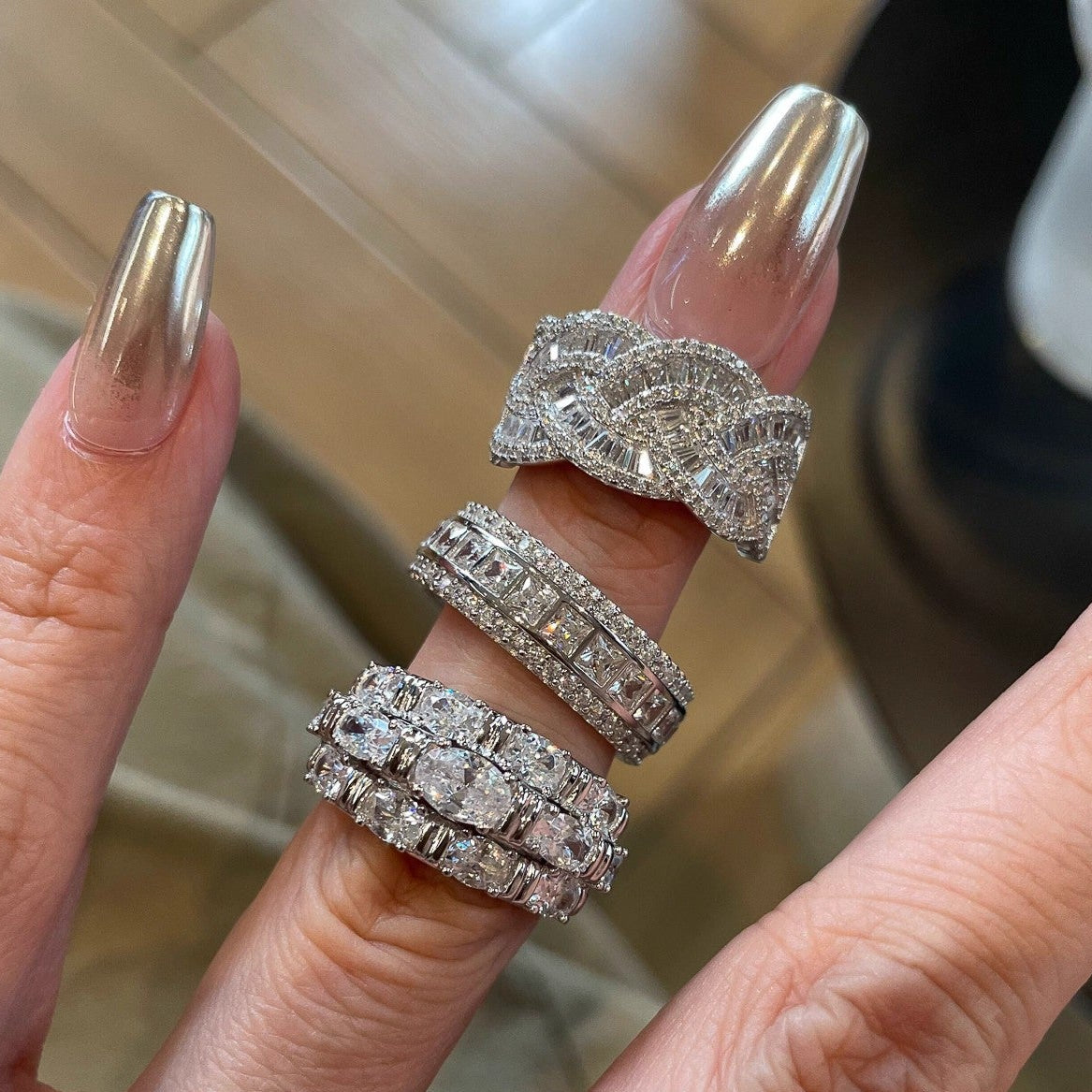 Wholesale Unique Vintage Stacking Index Finger Rings