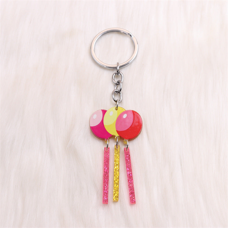 Wholesale Valentine's Day Dwarf Horseshoe Sweater Hat Acrylic Keychain