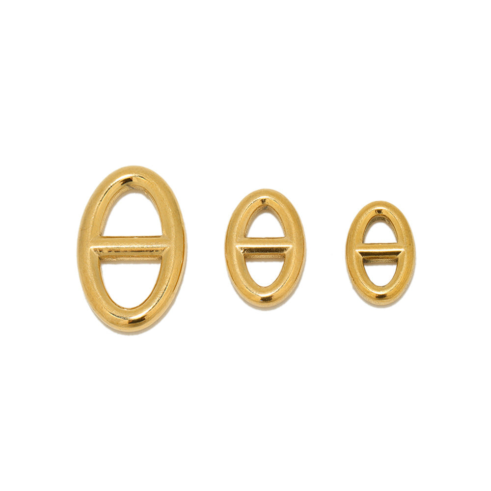 Wholesale 5PCS/PACK Stainless Steel Letter Pendant DIY Necklace Accessories