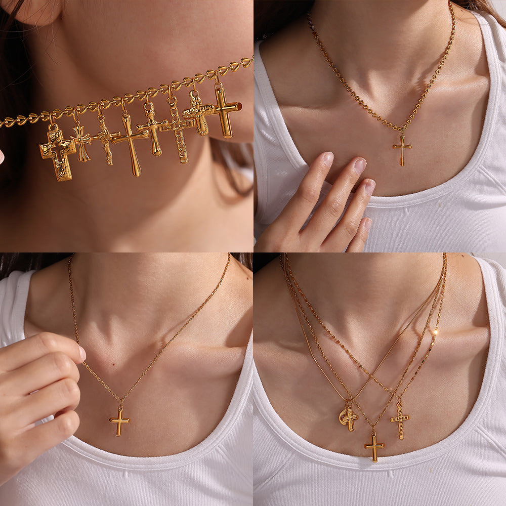 Wholesale Stainless Steel Cross Pendant Necklace