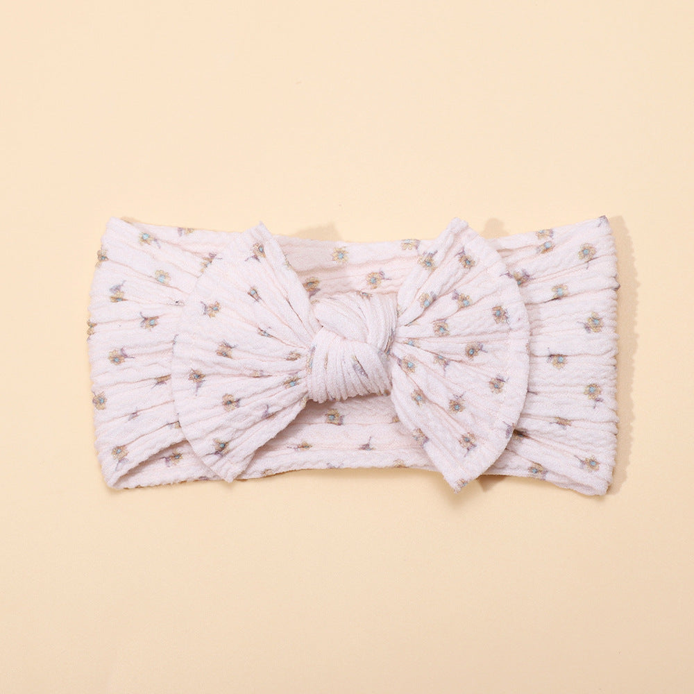 Wholesale Printed Bow Fabric Children's Headbands