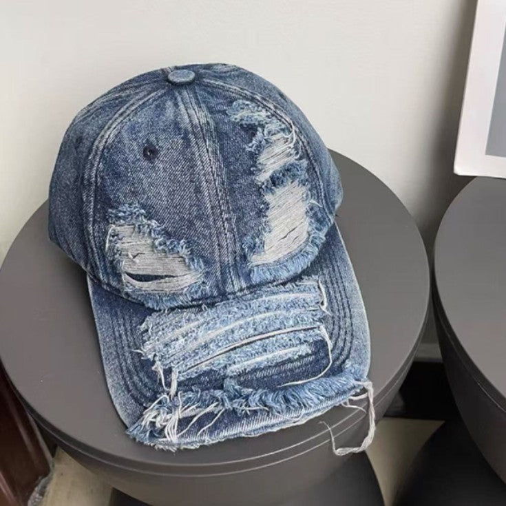 Wholesale Ripped Denim Baseball Cap