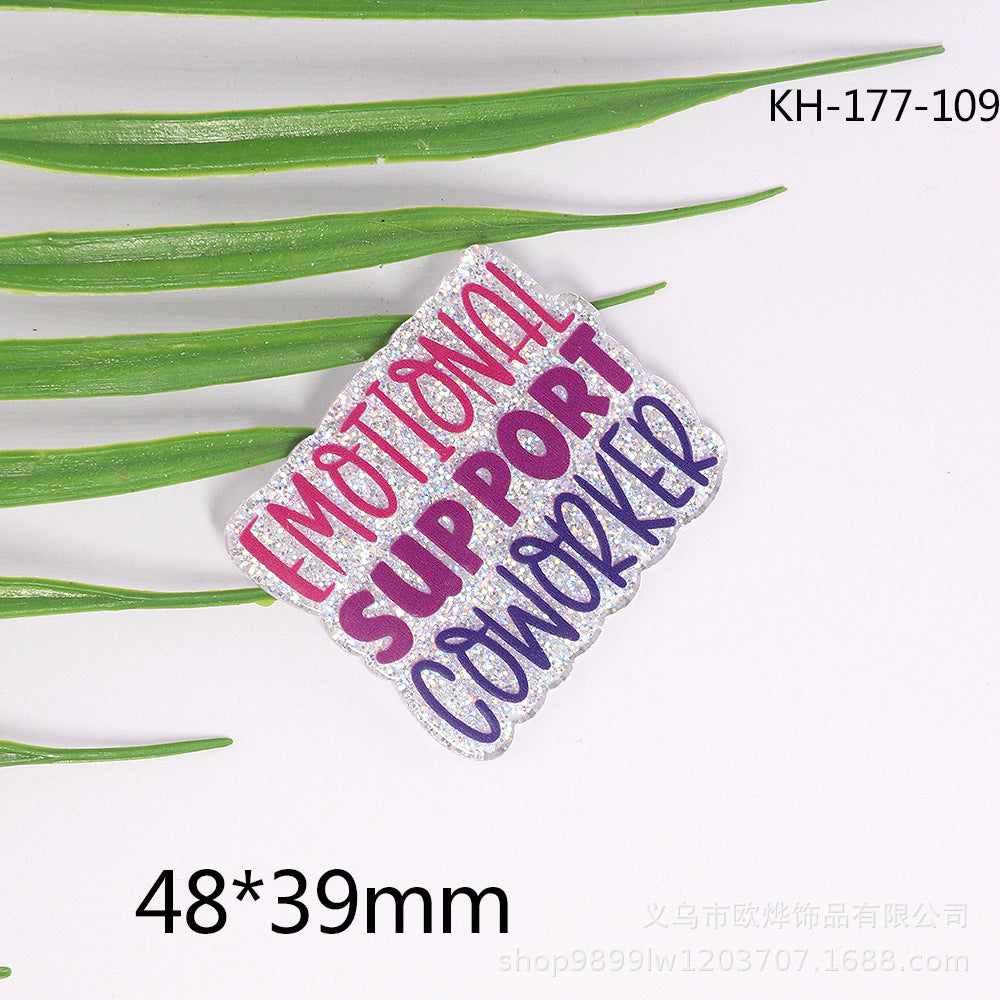 Wholesale 10pcs Car Medical Acrylic Patch Accessories