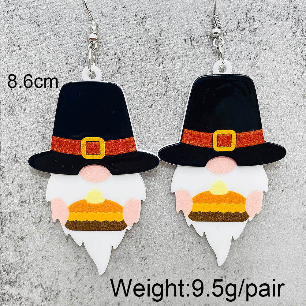 Wholesale Dwarfs 3D Acrylic Earrings