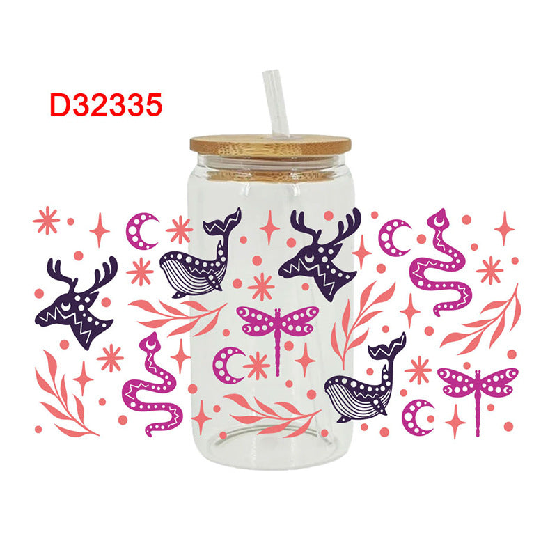 Wholesale Colorful Cartoon Little Pony 16oz Cup UV DTF Wraps