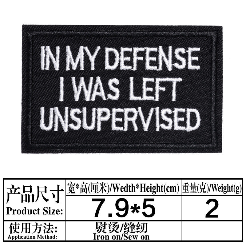 Wholesale Black English Letter Embroidered Patches 20 Pack DIY Clothing Badges For Shoes Hats Fashion Decorative Accessory For Everyday Use