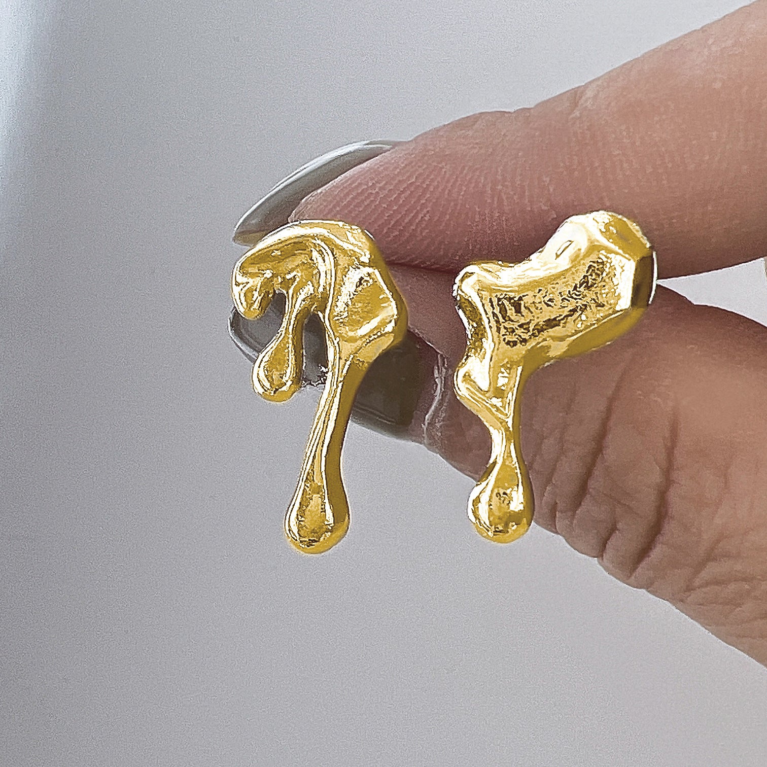 Wholesale Alloy Heart Four Pointed Star Tassel Earrings