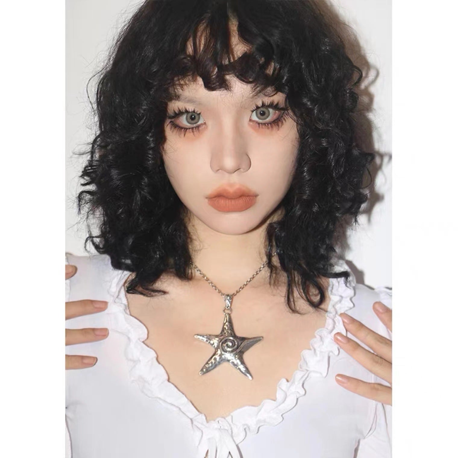 Wholesale Big Pentagram Alloy Necklaces