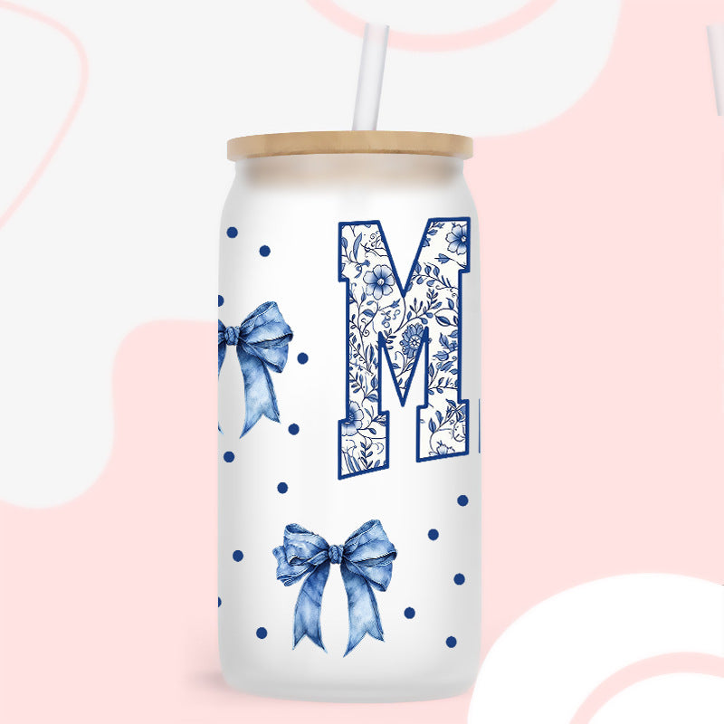 Wholesale Mother's Day Ball Bow  16oz Cup UV DTF Wraps