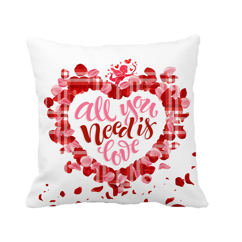 Wholesale Valentine's Day Linen Love Pillow Covers