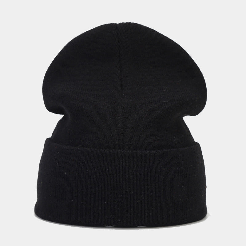 Wholesale Winter Knitted Hat Solid Color Warm Hat