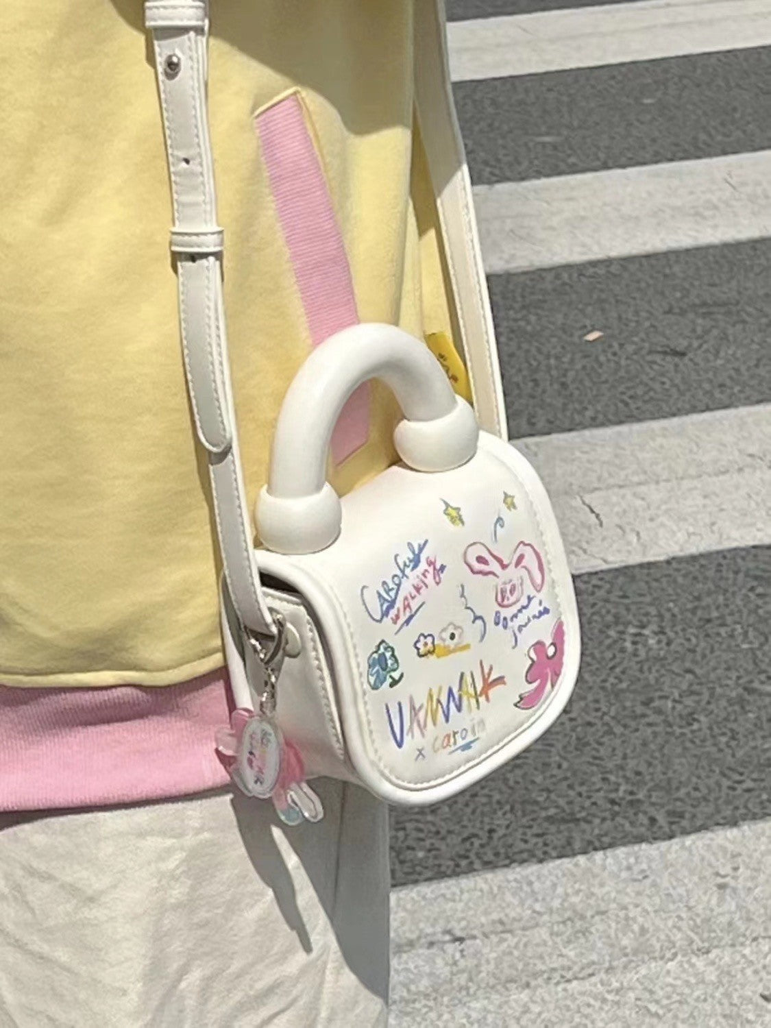 Wholesale Cute Cartoon Graffiti Crossbody Bag