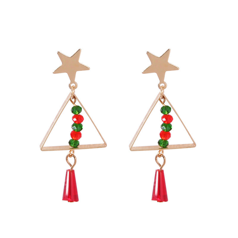 Wholesale Acrylic Christmas Earrings Festive Snowflake Snowman Wreath Design Trendy Jewelry Accessory Gift