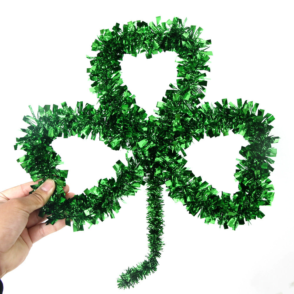 Wholesale PET Saint Patrick's Day Green Wool Top Festival Party Decoration