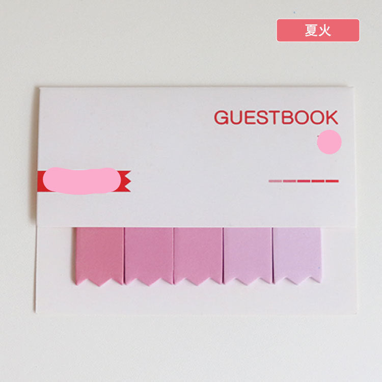 Wholesale Creative gradient message note N times sticky note note note paper simple portable student stationery