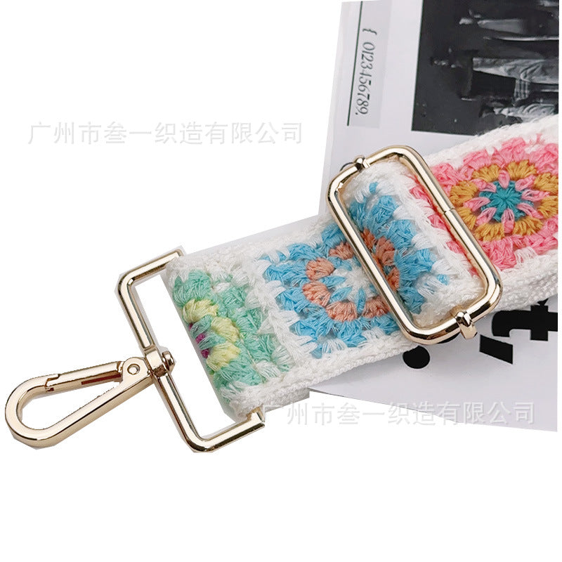 Wholesale 5cm Ethnic Retro Woven Adjustable Shoulder Strap