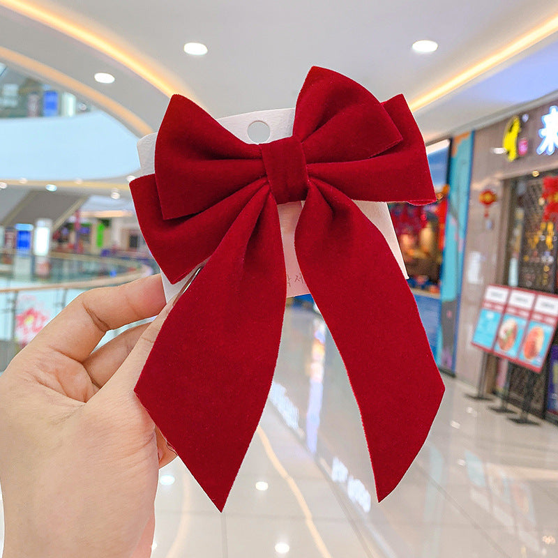 Wholesale Velvet Big Bow Hair Clip