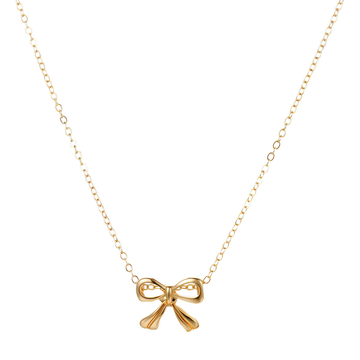 Wholesale Small fresh and cute creative bow necklace