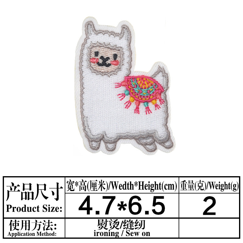 Wholesale Cloth Stickers French Fries Vase Computer Embroidery Stickers Skates Patch Stickers Garment Bag Decorative Appliques