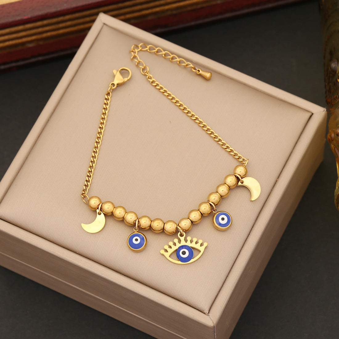 Wholesale Eye Vintage Elephant Stainless Steel Bracelet