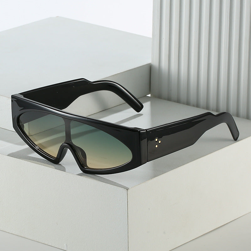 Wholesale One-piece Large Frame Fashion Street Sunglasses