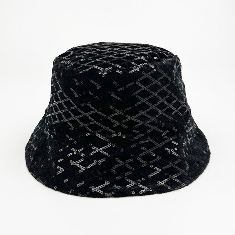 Sombrero de cubo de lentejuelas de estilo étnico de poliéster al por mayor