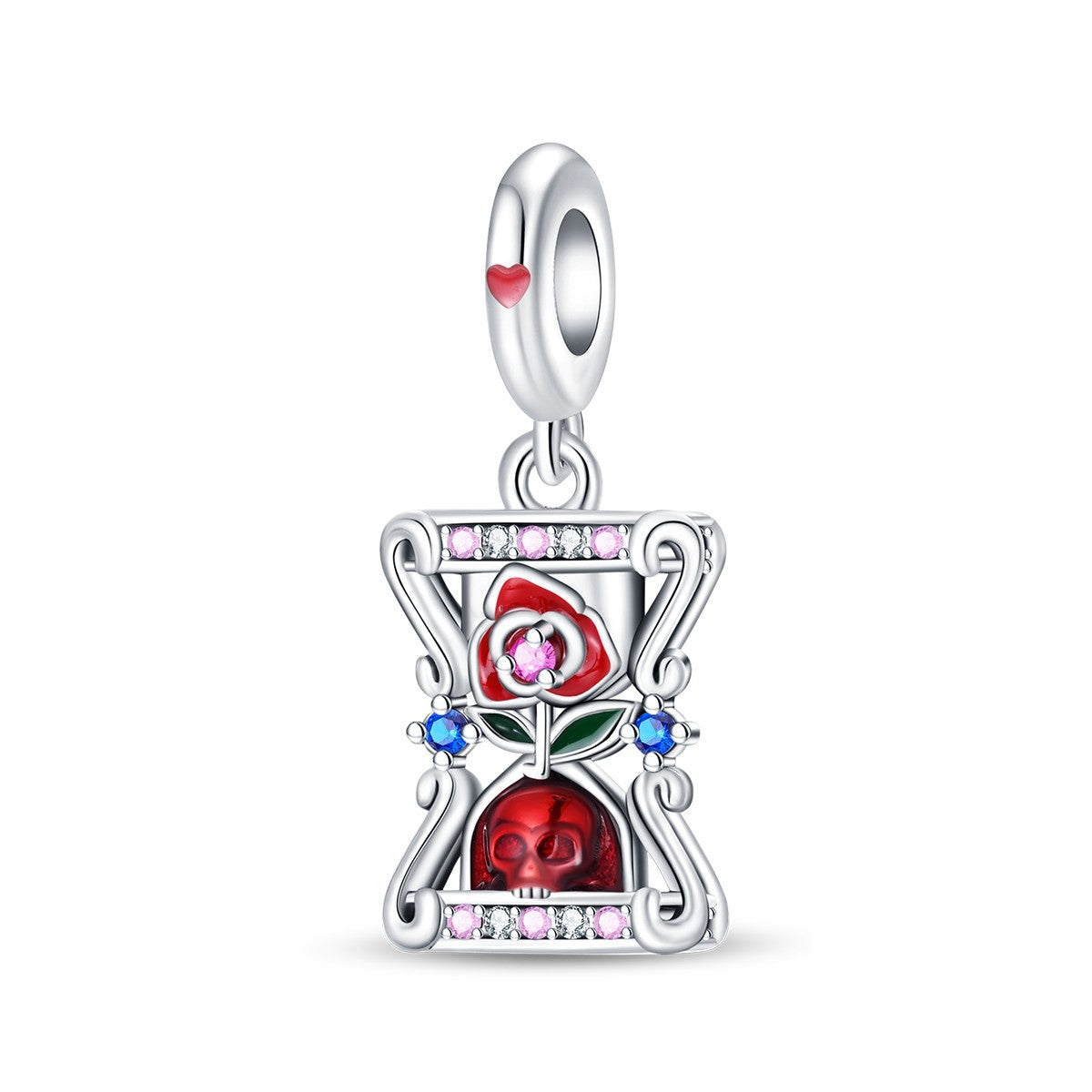Wholesale Tarot Cards Stars Moon Hourglass Silver Plated Charms