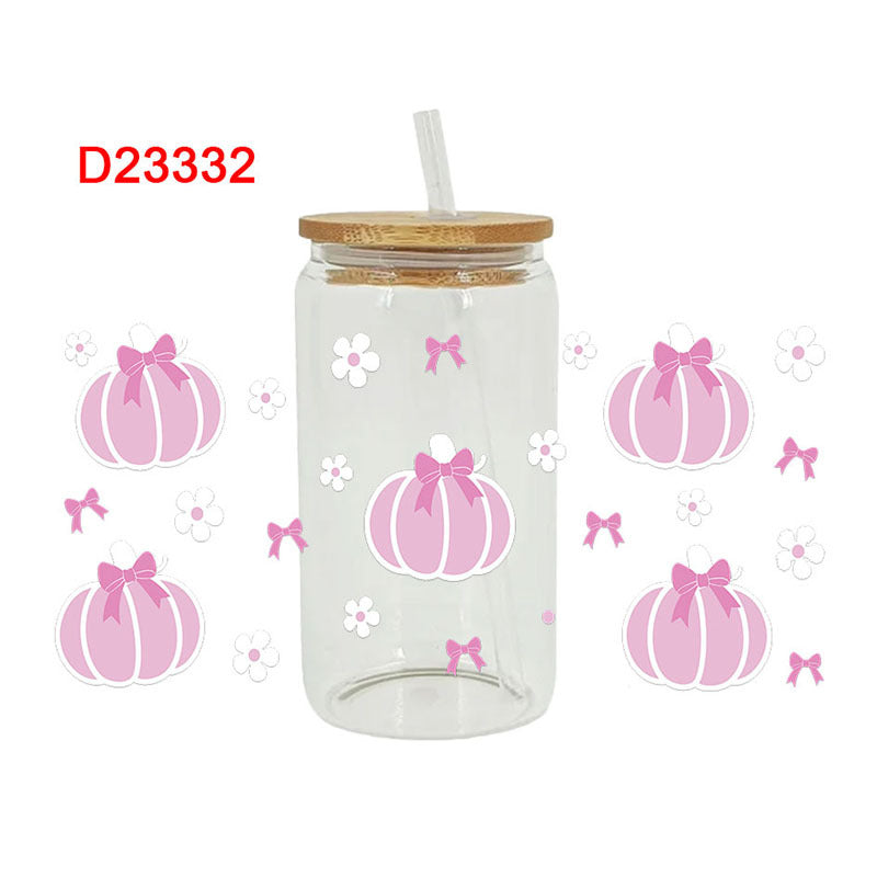 Wholesale Pumpkin Books Daily 16oz Cup UV DTF Wraps