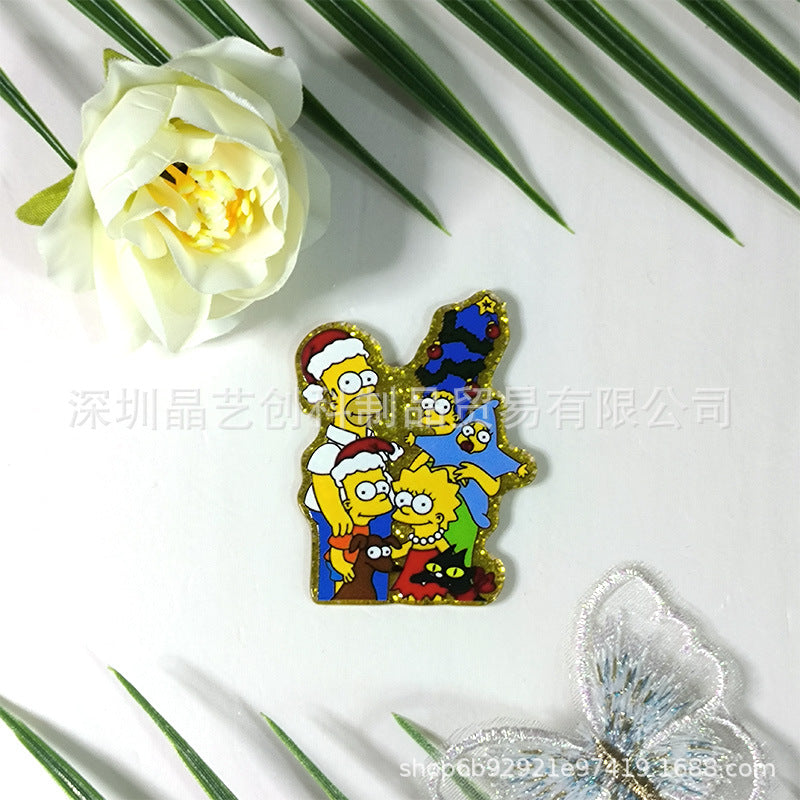 Wholesale 10pcs/pack Acrylic DIY Accessories-Gold Plate Series