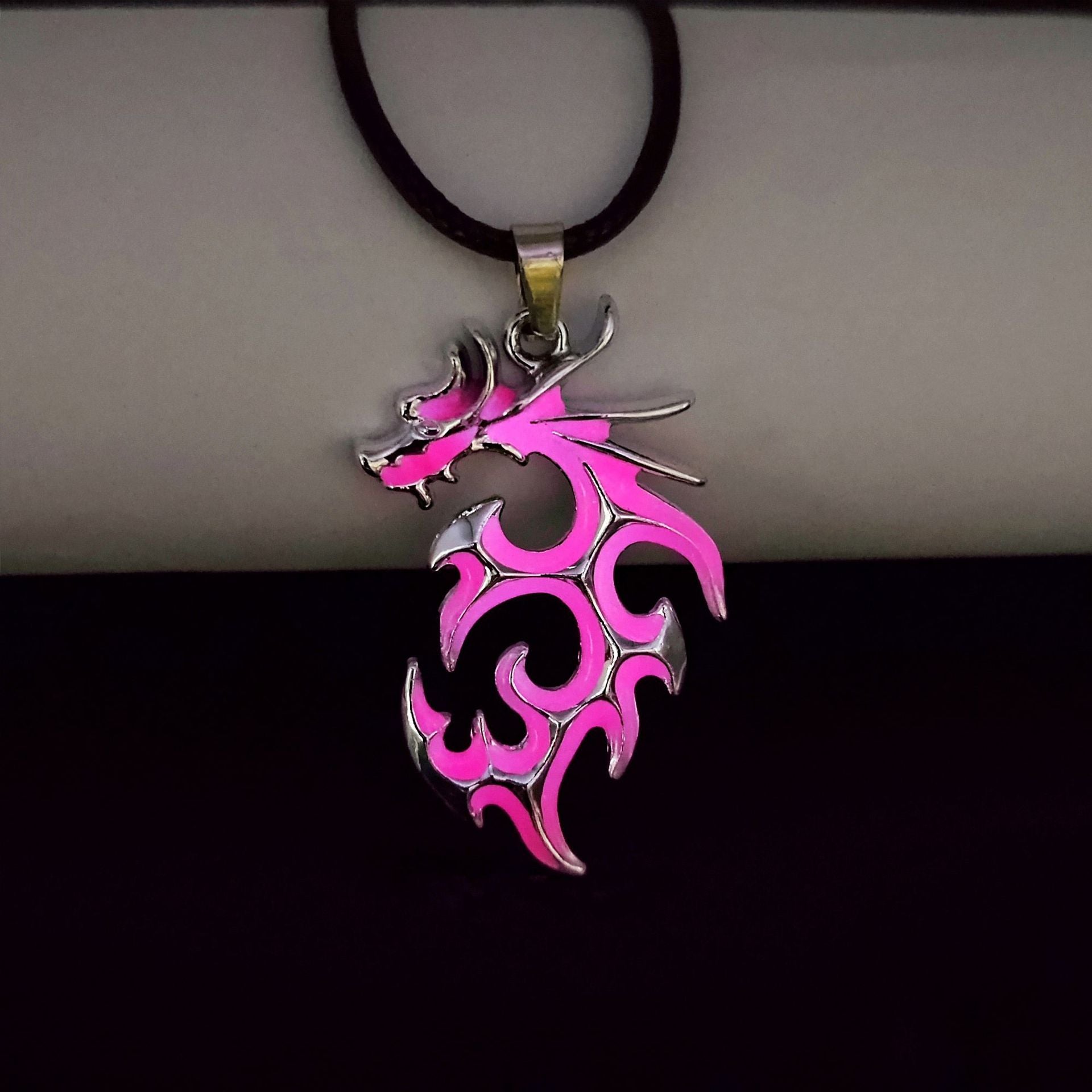 Wholesale Luminous Flame Dragon Necklace