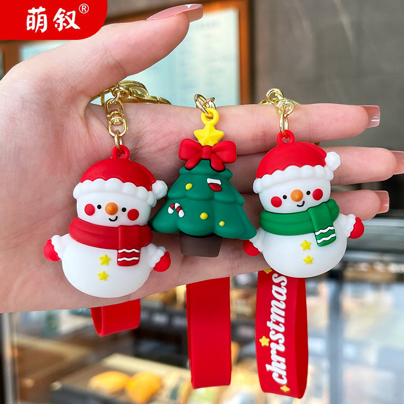 Wholesale Christmas Cute  Snowman Cartoon Keychains