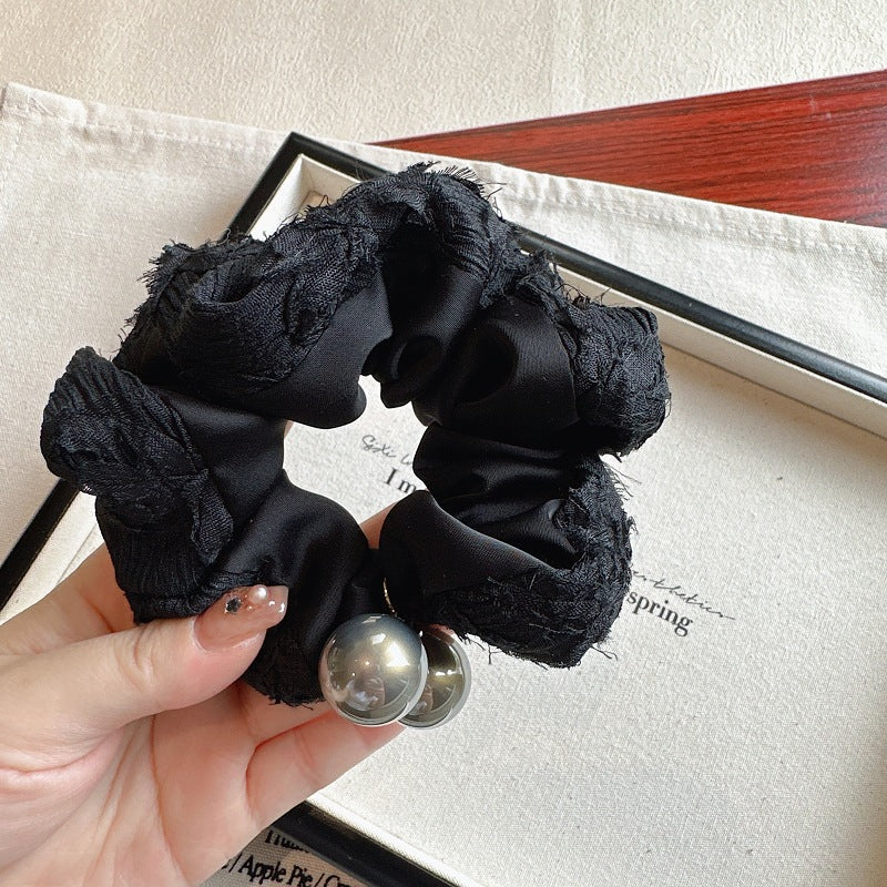 Wholesale Pearl Fabric Large Intestine Hair Rings