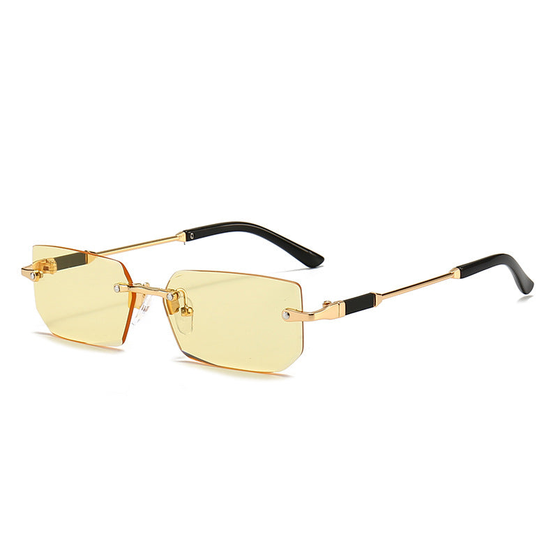 Wholesale Frameless Jelly Colored PC Sunglasses