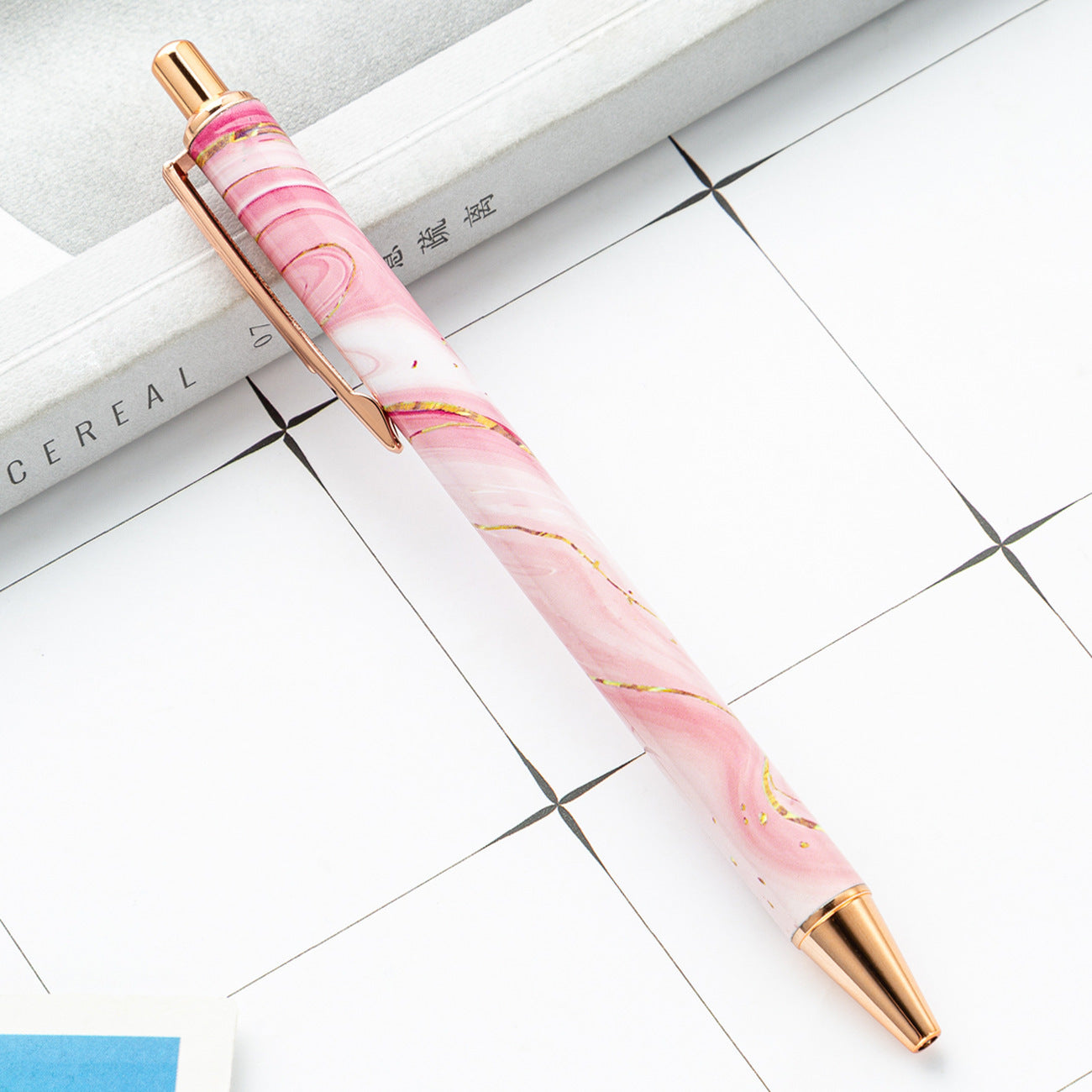 Wholesale 2pcs Push Creative Heat Transfer Pattern Push Metal Ballpoint Pen