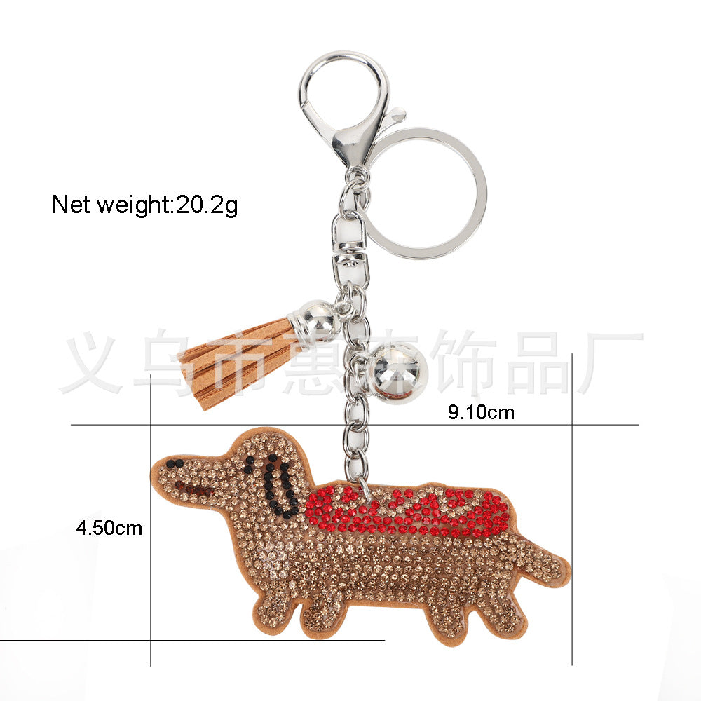 Wholesale 4pcs Creative Cartoon Animal  Keychain