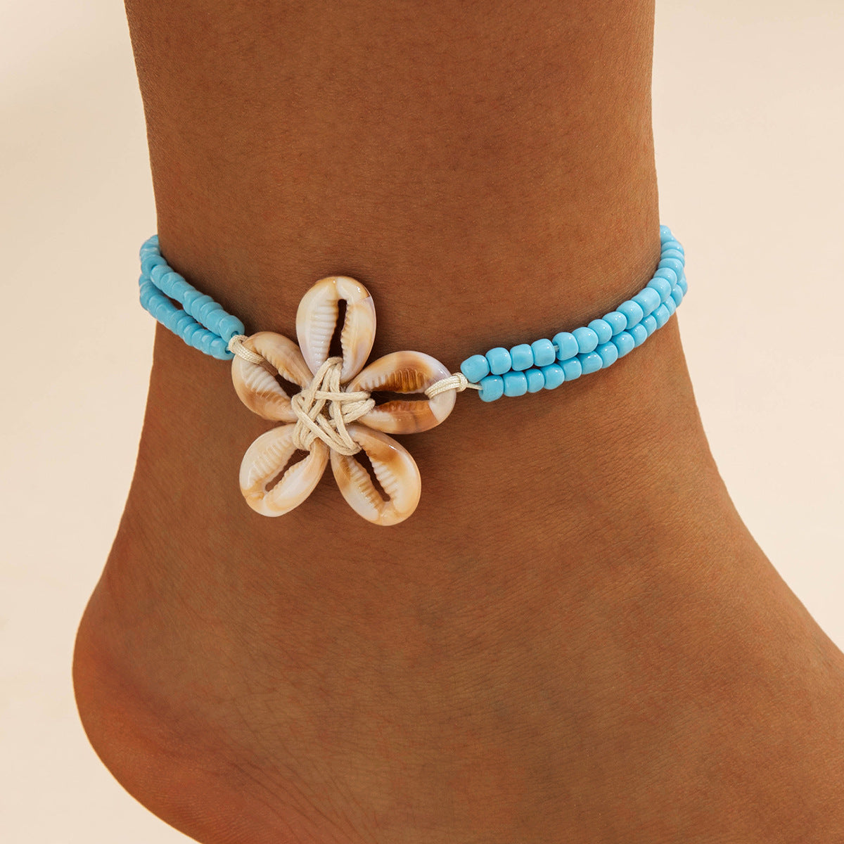 Seashell braided anklets bohemian