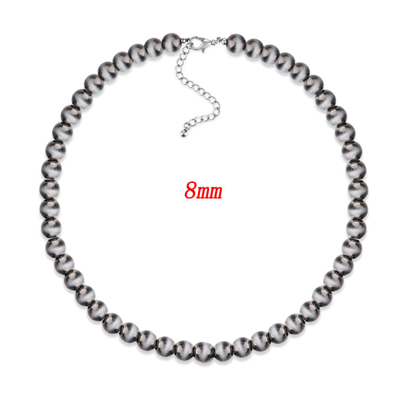 Wholesale Western Style Vintage Engraved Turquoise Pendant Multi-layered Necklace