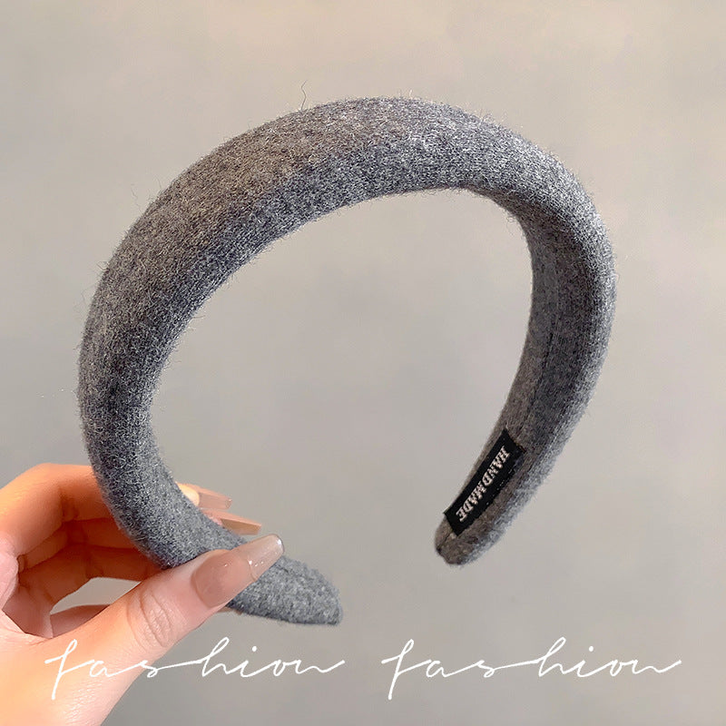 Wholesale Grey wide bow headband