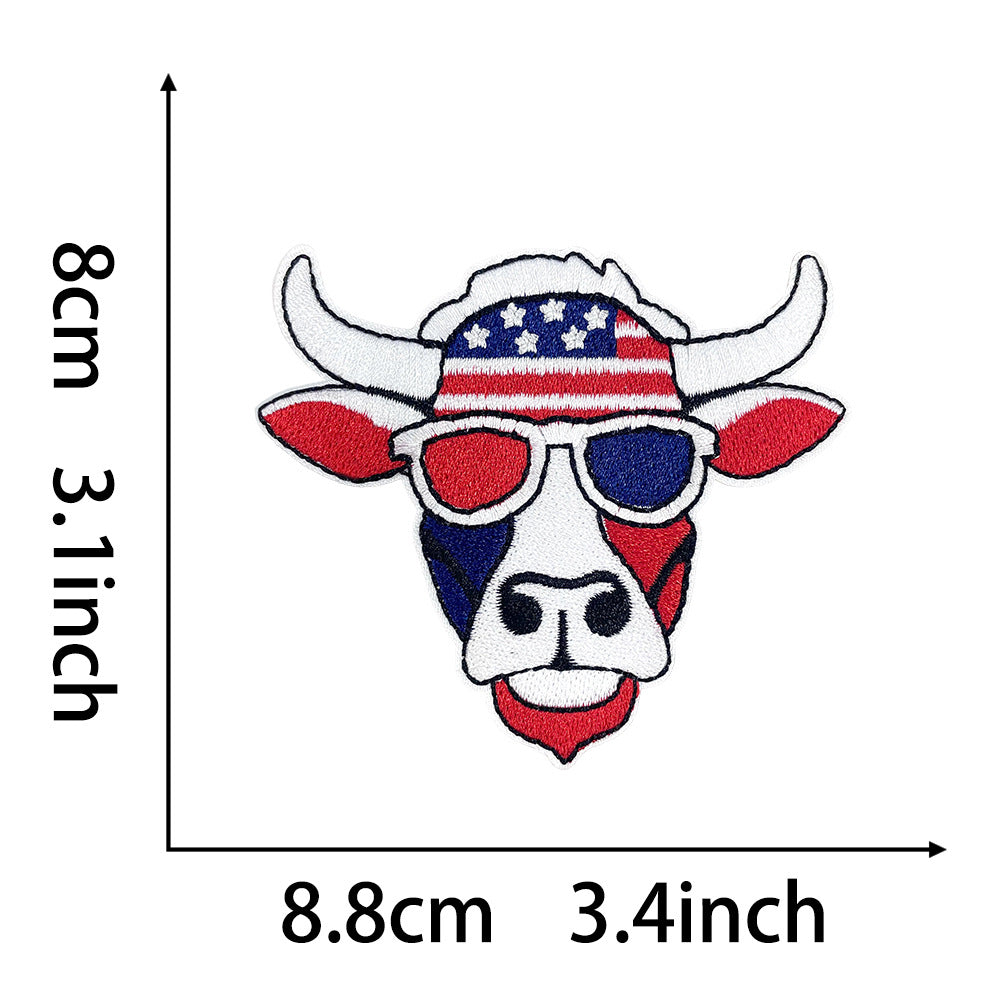 Wholesale 250Th Anniversary USA Independence Day Sequin Patch American Flag Embroidered Iron On DIY Craft Supply Boutique Resale Gift