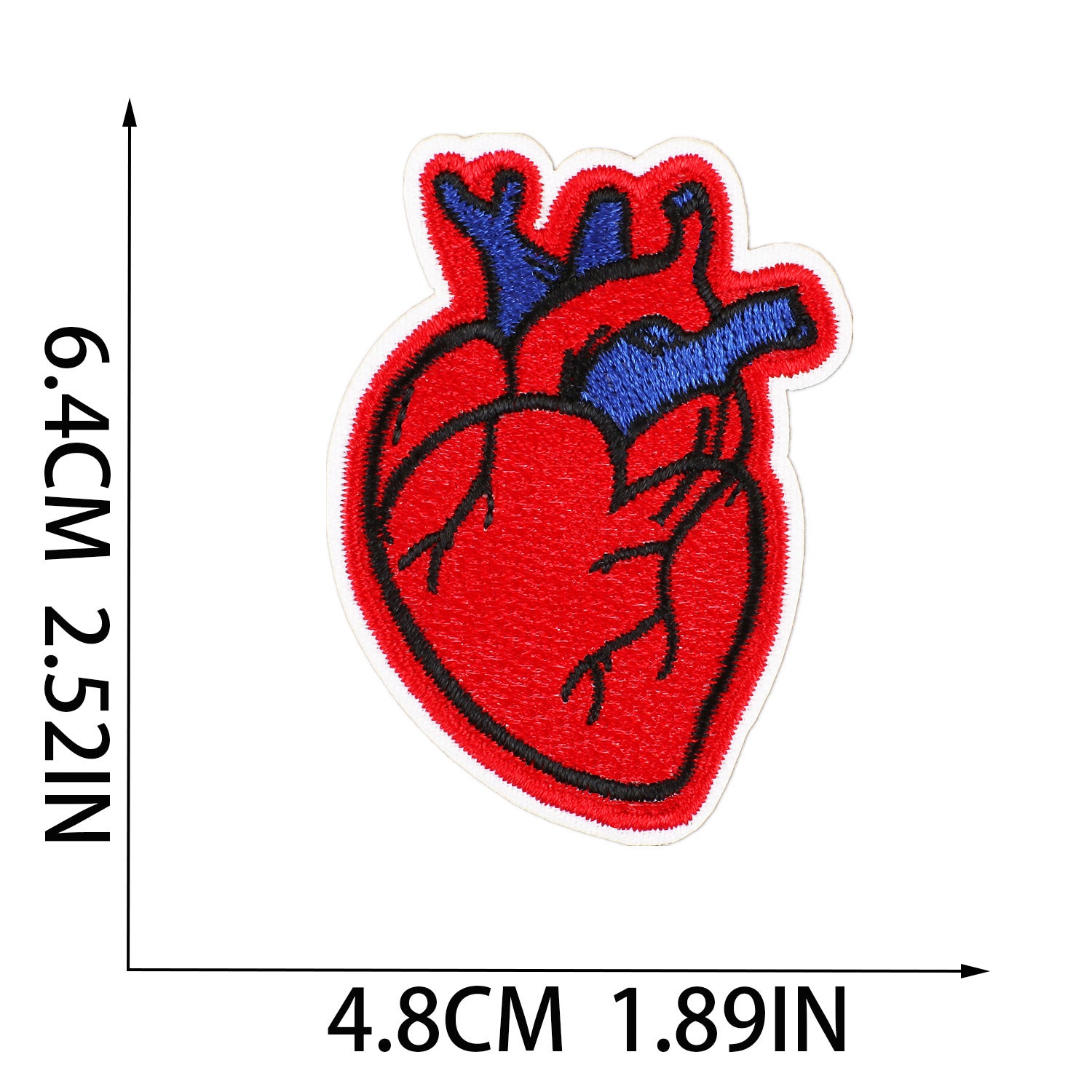 Wholesale Decorative Heart Embroidered Patch Cartoon Design For Clothing Fashion Accessory