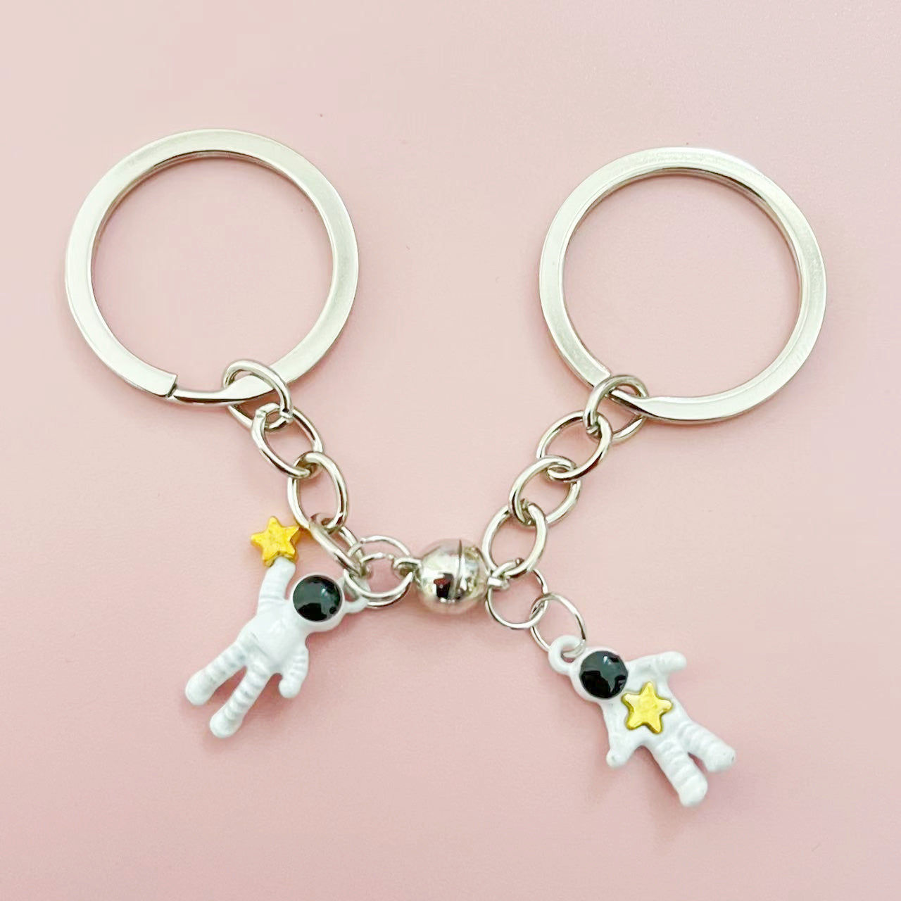 Wholesale Astronaut Star Magnetic Keychain Spaceman Keychain