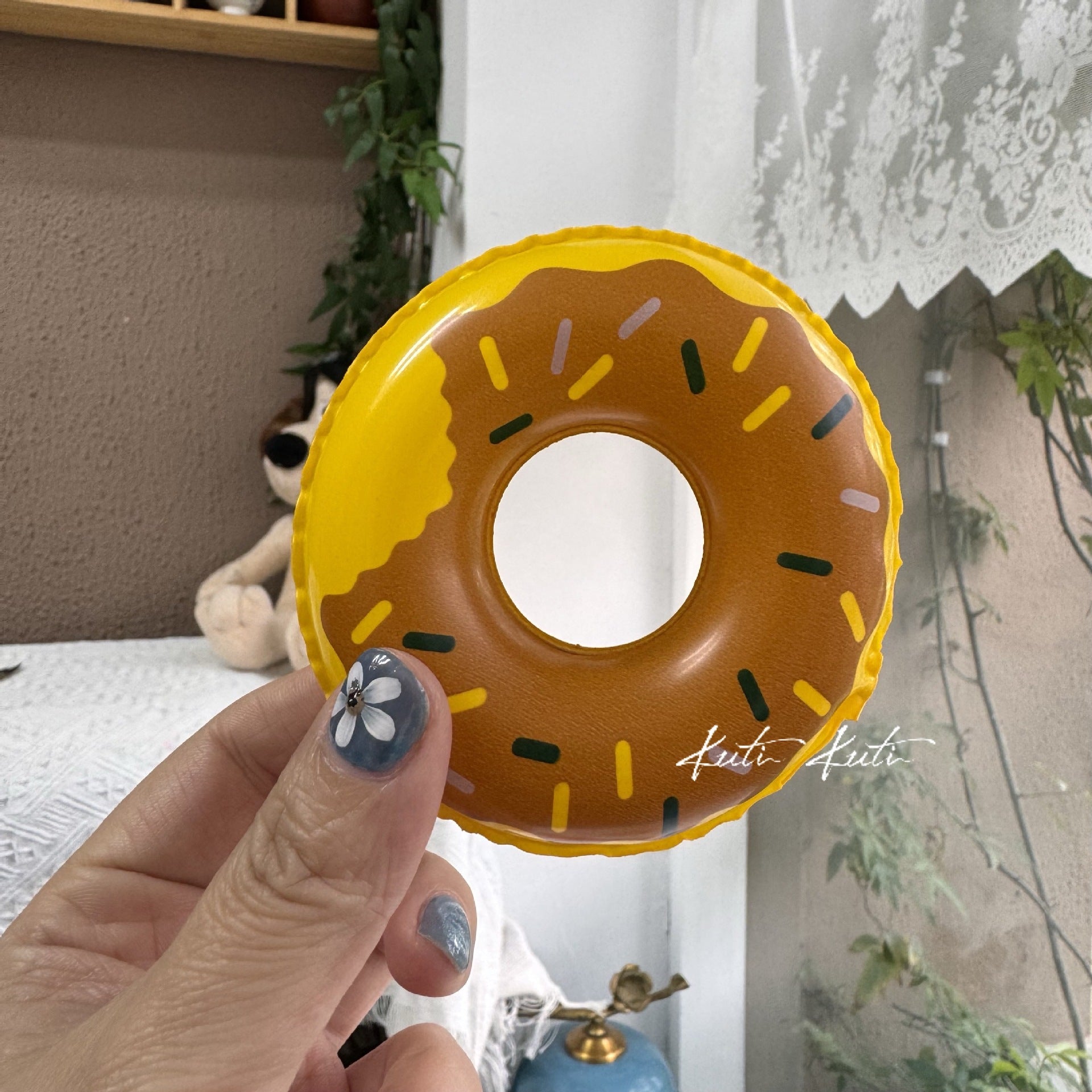 Wholesale Cute Duck Donut Swim Ring For Baby Water Play Soft Rubber Toy