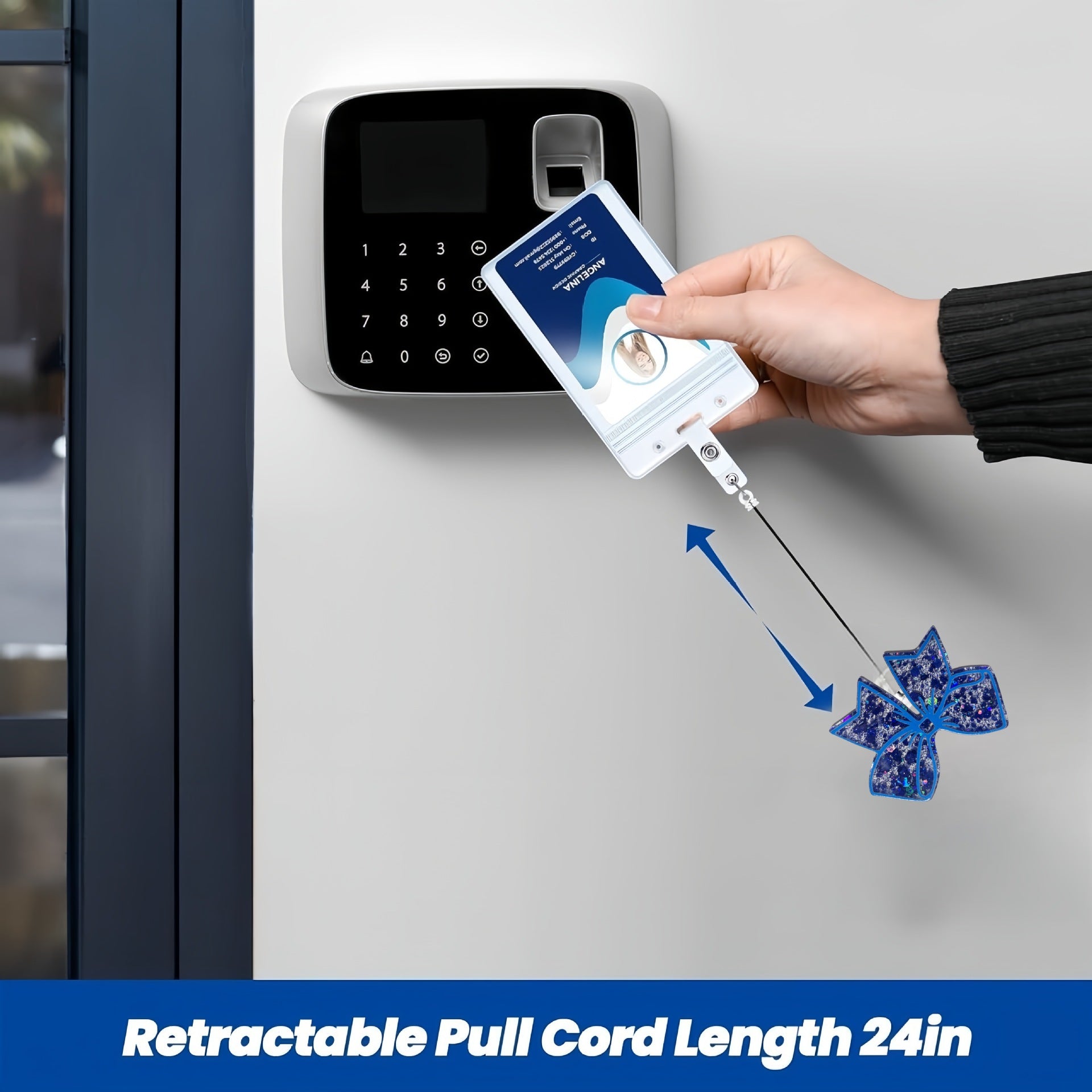 Wholesale Shiny acrylic bow rotating easy-pull buckle retractable buckle keychain